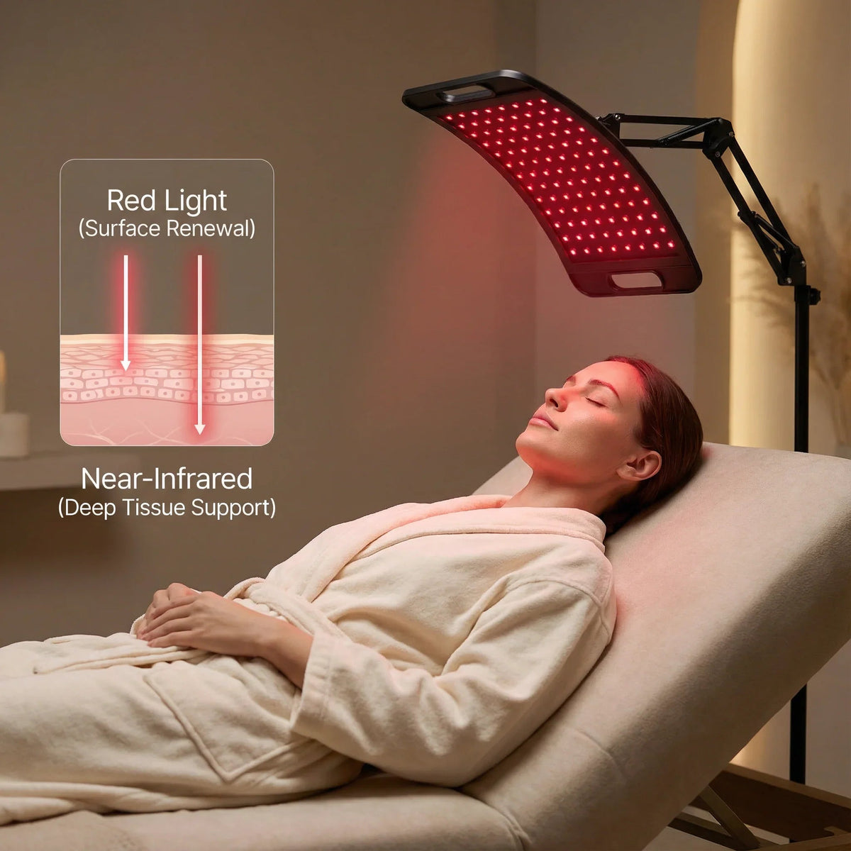 Nicebeam Sleep Recovery Red Light Therapy Lamp
