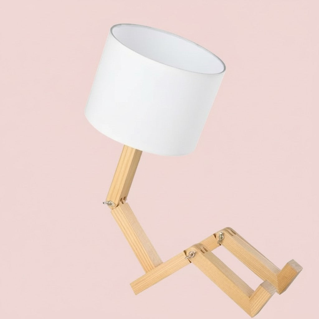 Creative Shape-Changing Wooden Lamp – Foldable Modern Desk Light for Bedroom, Study & Living Room