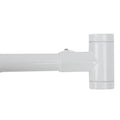 36 in. to 61 in. Curved Shower Rod (White Finish)
