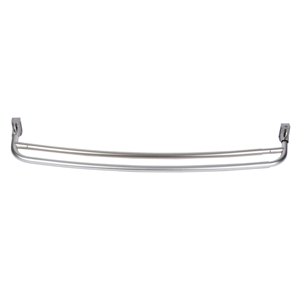 44 in. to 70 in. Double Curved Shower Rod (Brushed Nickel Finish)