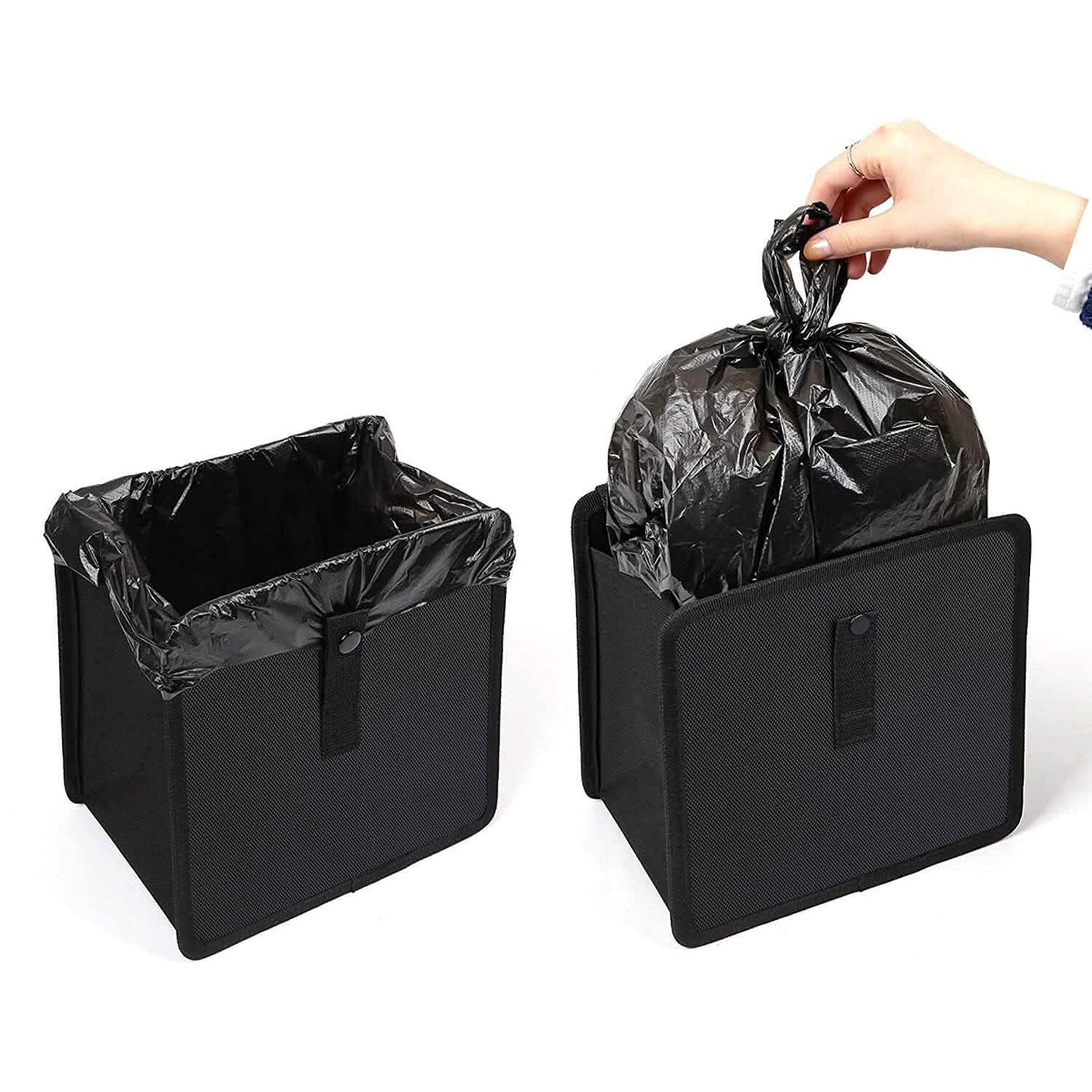 1.85 Gallon Hanging Car Trash Can Waterproof Litter Garbage Bag Organizer