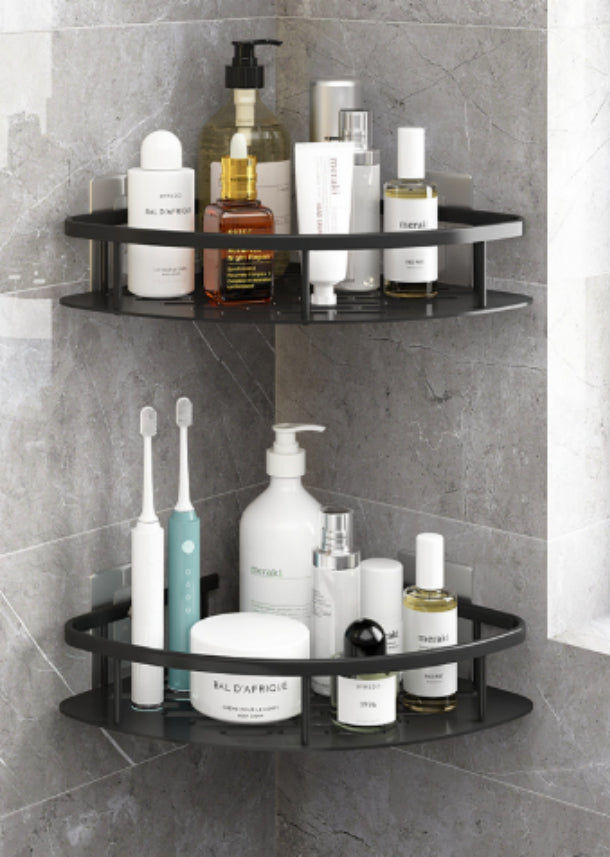 Anti-Rust Metal Steel Shower Rack-Large Capacity,Bathroom Organizing Shelves, Convenient Storage And Home Decoration