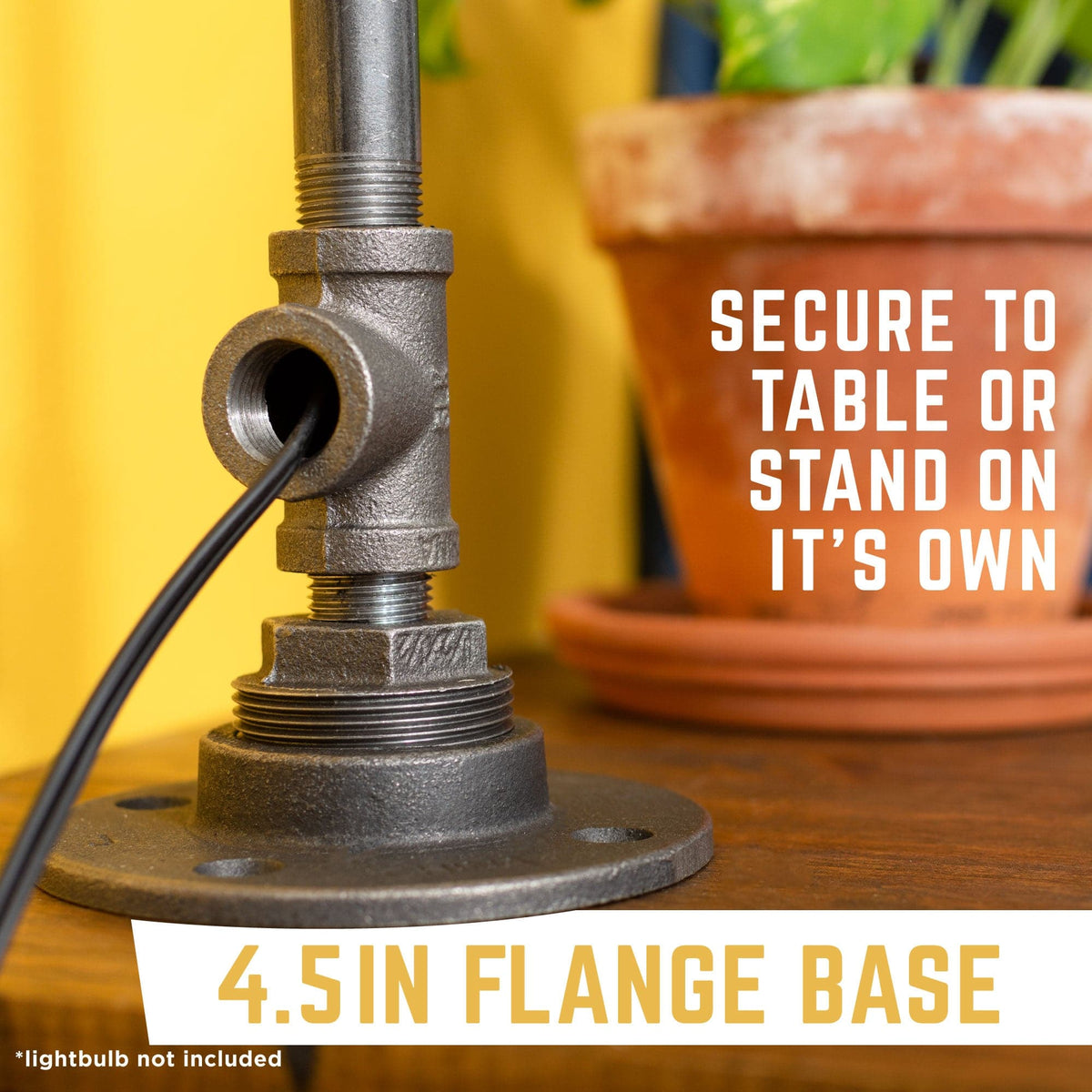 Torch Table Lamp By PIPE DECOR