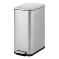 Garvee 13 gal Kitchen Trash Can, Stainless Steel Step Garbage Bin with Soft-Close Lid & Removable Bucket, Fingerprint Proof, Slim for Narrow Spaces, Bathroom or Office