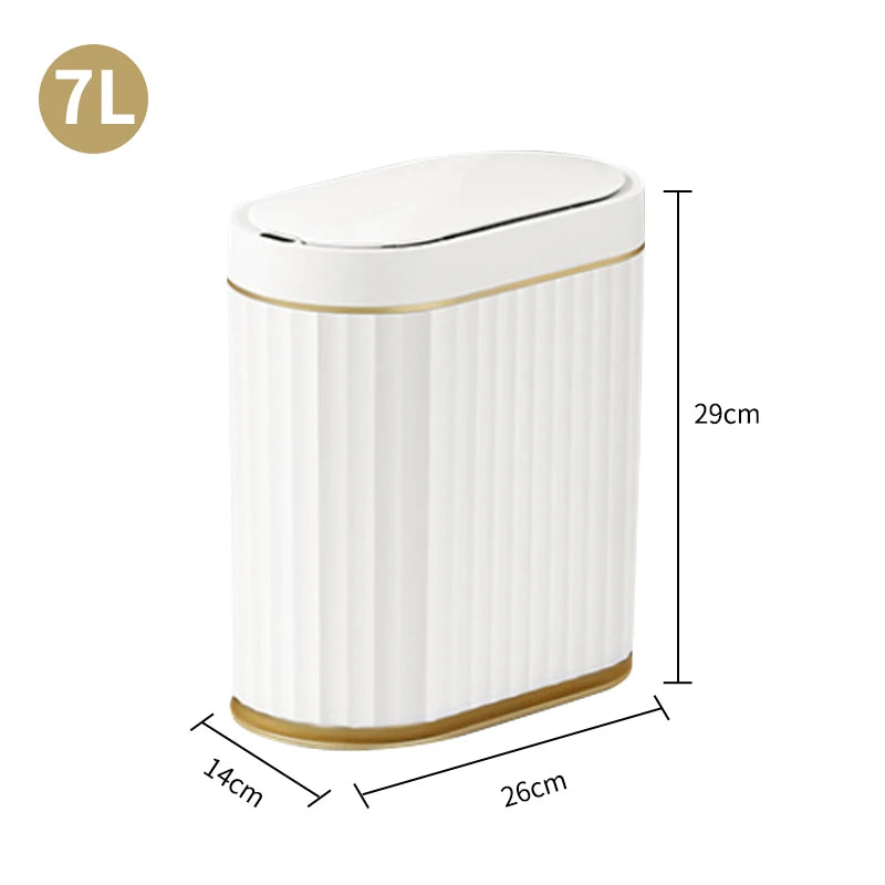 Smart Sensor Trash Can Touchless Sensor Trash Bin Trash Can with Lid Automatic Sensor Waste Basket