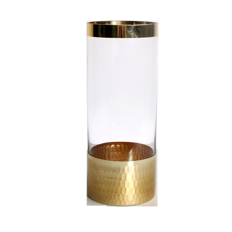 Glass vase modern transparent hydroponic flower vase home decoration ornaments