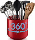 Large Rotating Kitchen Utensil Holder Countertop Caddy