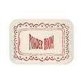 Powder Room Bath Mat | BEIGE Vintage Lace Doily Bathroom Rug