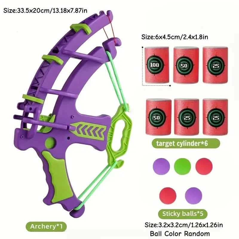 12-Piece Interactive Archery Game Set – Multi-Color