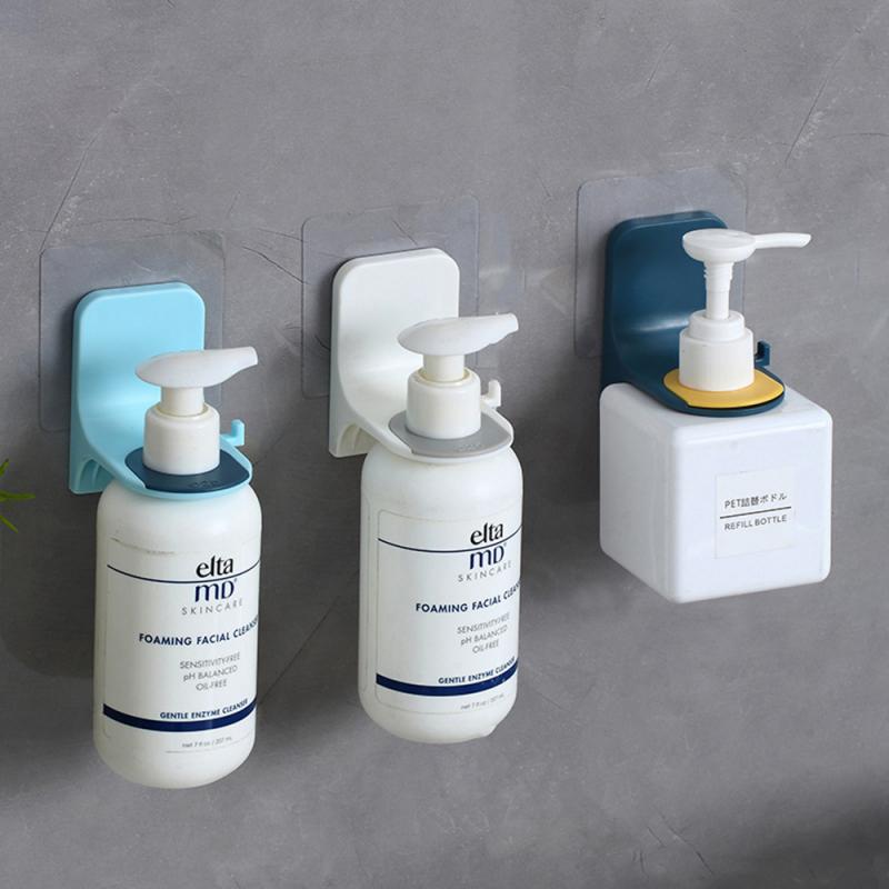 All Mounted Shampoo Bottle Shelf Shower Non-marking Sticker Shower Gel Rack Liquid Soap Holder Self Adhesive Shelves Hanger