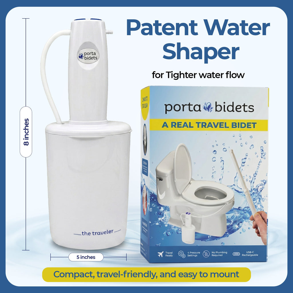 The Traveler Portable Bidet – Toilet-Mounted Travel Bidet