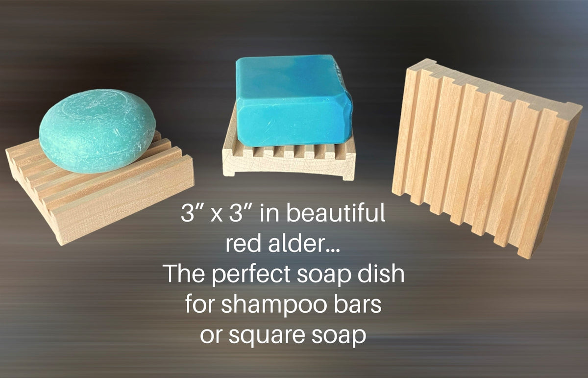 3" Alder Battlement Style Soap Dish