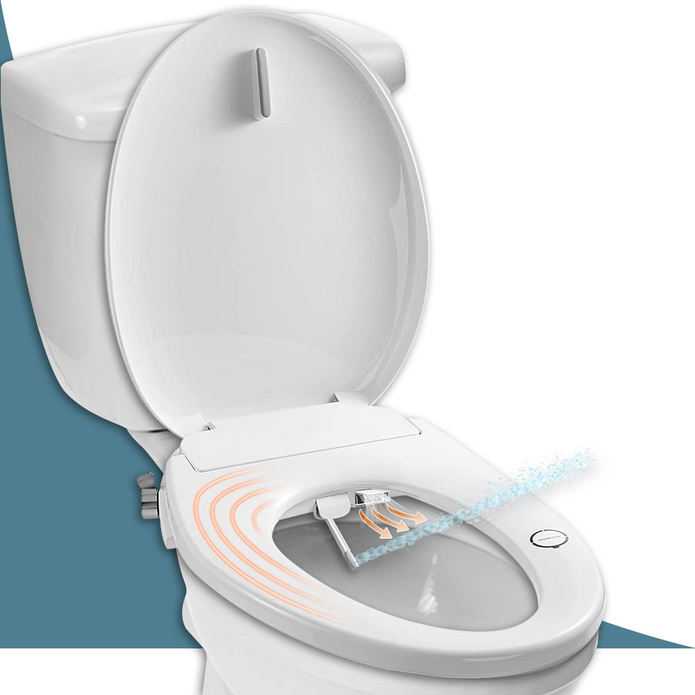 BUTT BUDDY Suite - Smart Bidet Toilet Seat Attachment (Cool & Warm Water Sprayer, Air Dryer & Heated Seat )