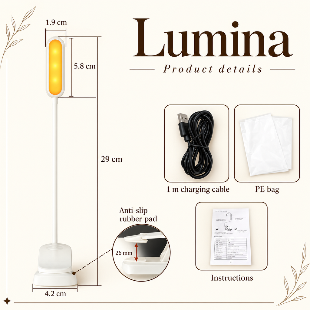 Lumina | Circadian-Friendly Blue Light-Free Reading Lamp