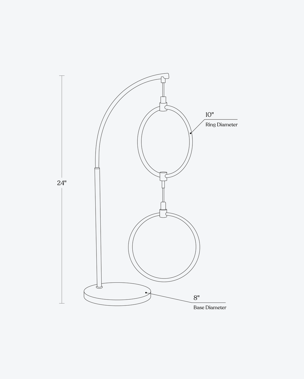 2 Ring Table Lamp