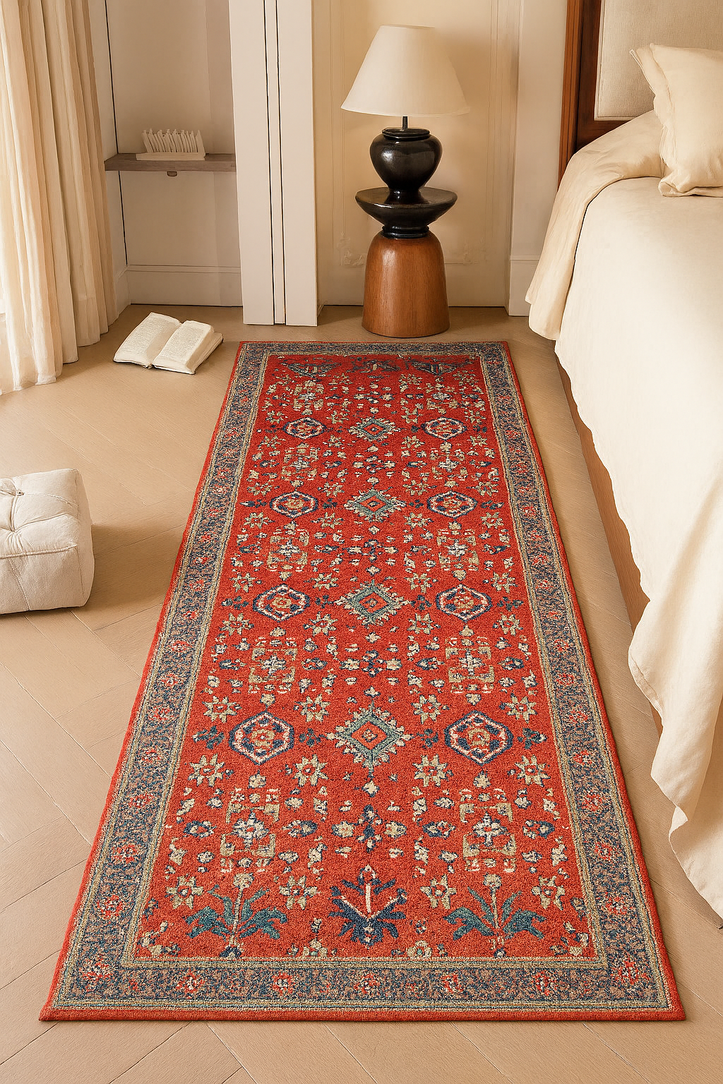 Serapi Collection Area Rug Ultra Soft Washable Rug, Non Slip Area Rug Indoor, Stain Resistant Rugs for Living Room Bedroom Vintage Home Decor