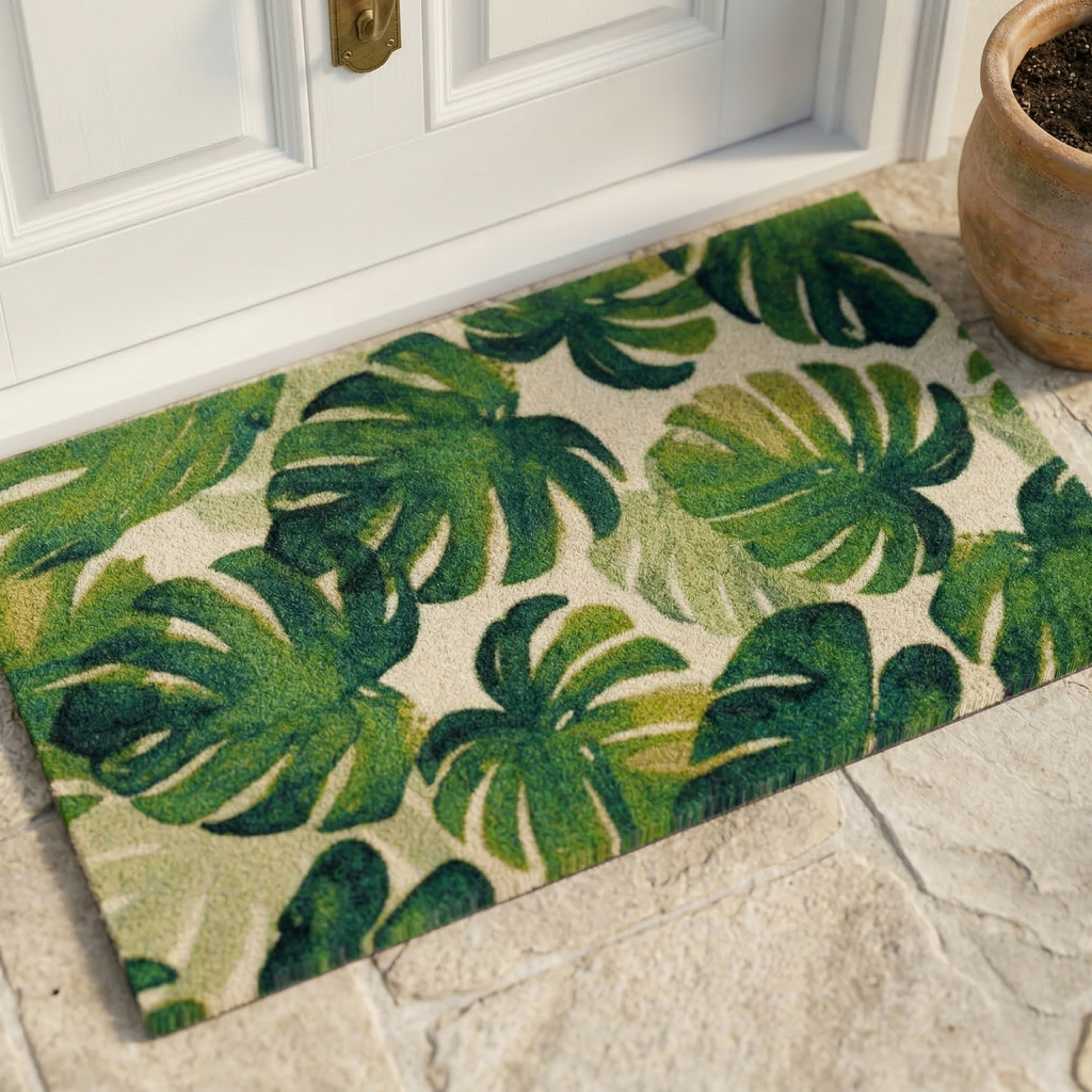 Panama Green Outdoor Nylon Doormat - 18" x 30"