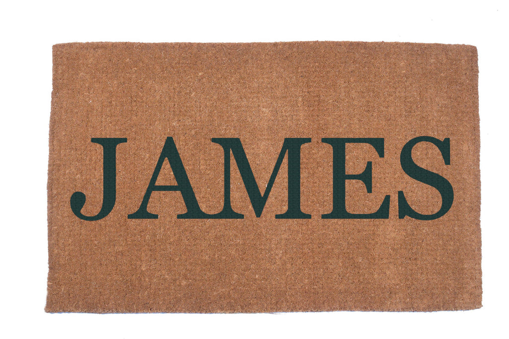Plain Text Personalized Doormats