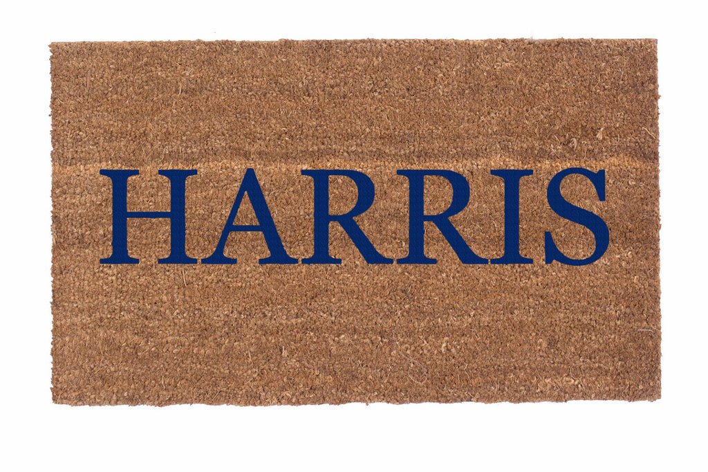 Plain Text Personalized Doormats
