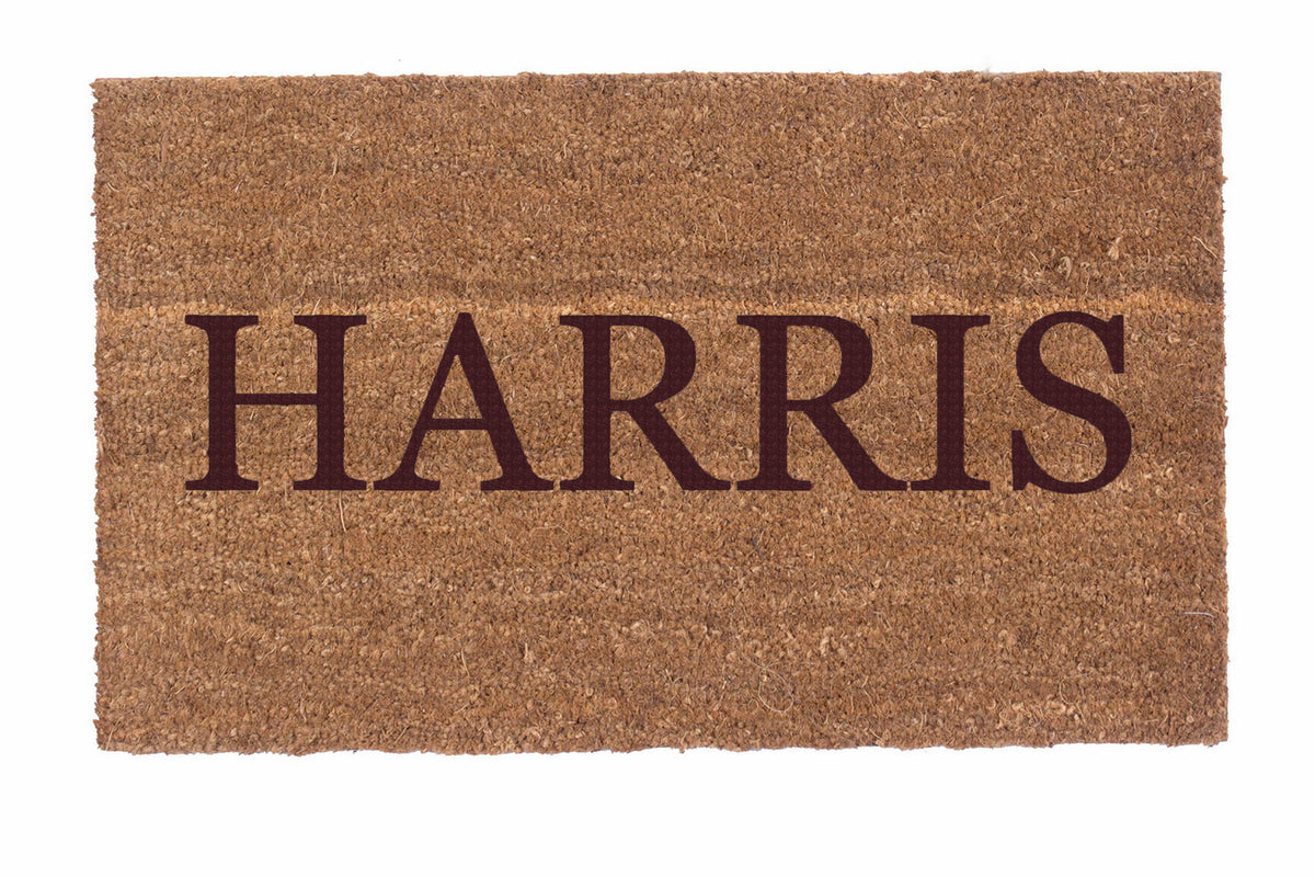 Plain Text Personalized Doormats