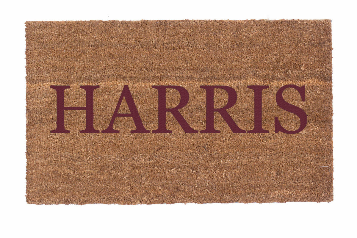 Plain Text Personalized Doormats
