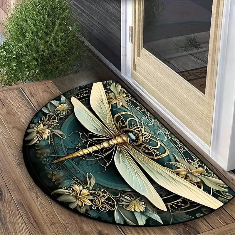 VIKAMA 1PC Retro Pattern Welcome Door Mat Indoor And Outdoor Carpet Home Decoration Bedroom And Kitchen Anti-Slip Floor Mat