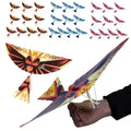 5pcs/Set Kids Fun Biomimetic Birds Kites – Elastic Rubber Band Powered Flying Toys, Outdoor Sport, 48x36cm, Children’s Yard Game