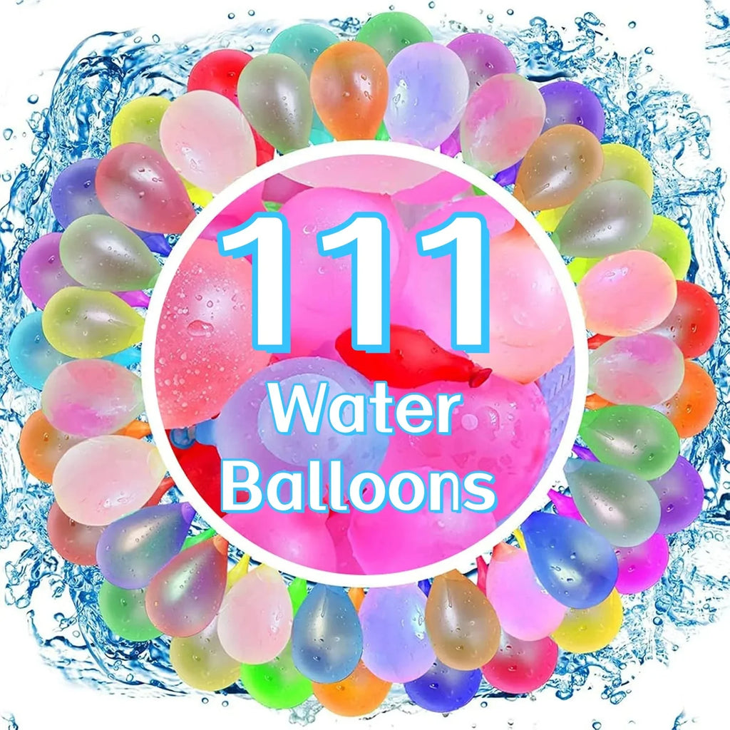 Self-Sealing Quick Fill Water Balloons for Outdoor Yard Games and Water Fights