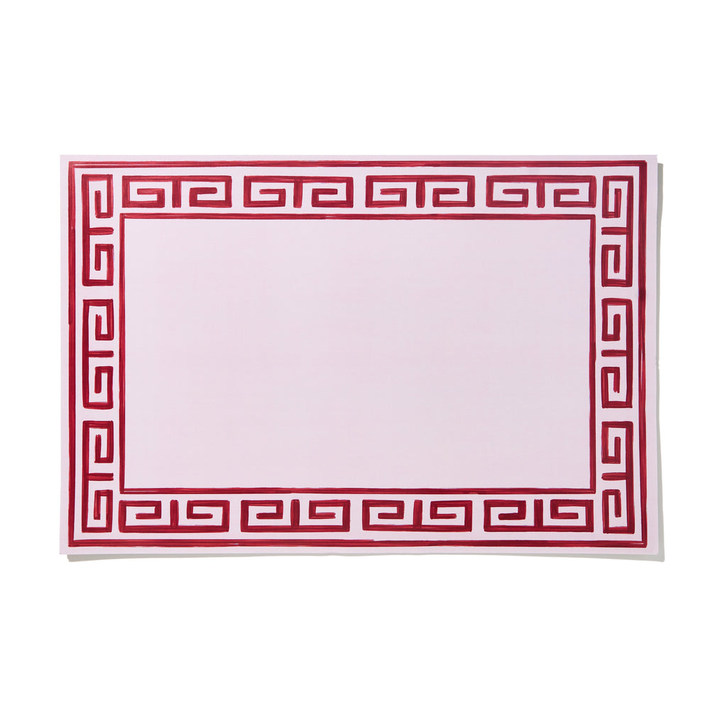 Pavilion Greek Key Paper Placemat Pad