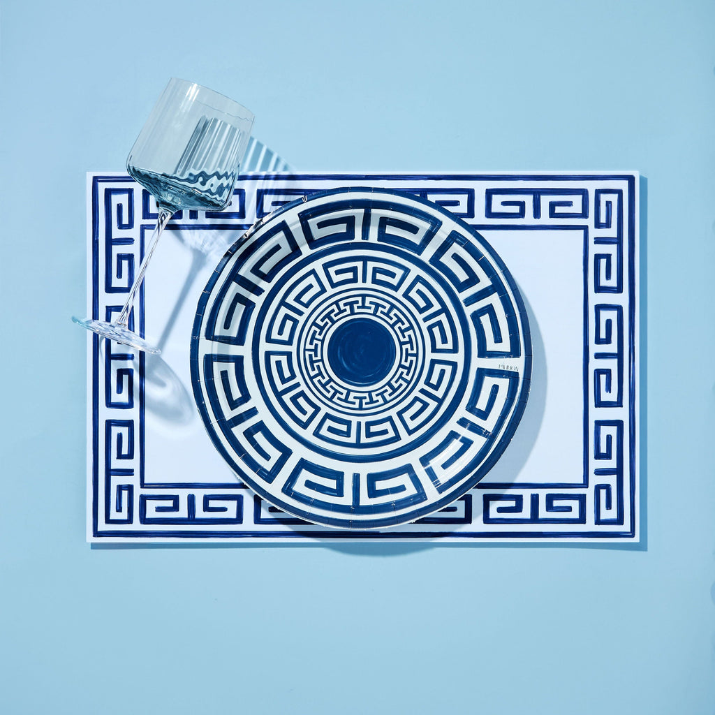 Pavilion Greek Key Paper Placemat Pad