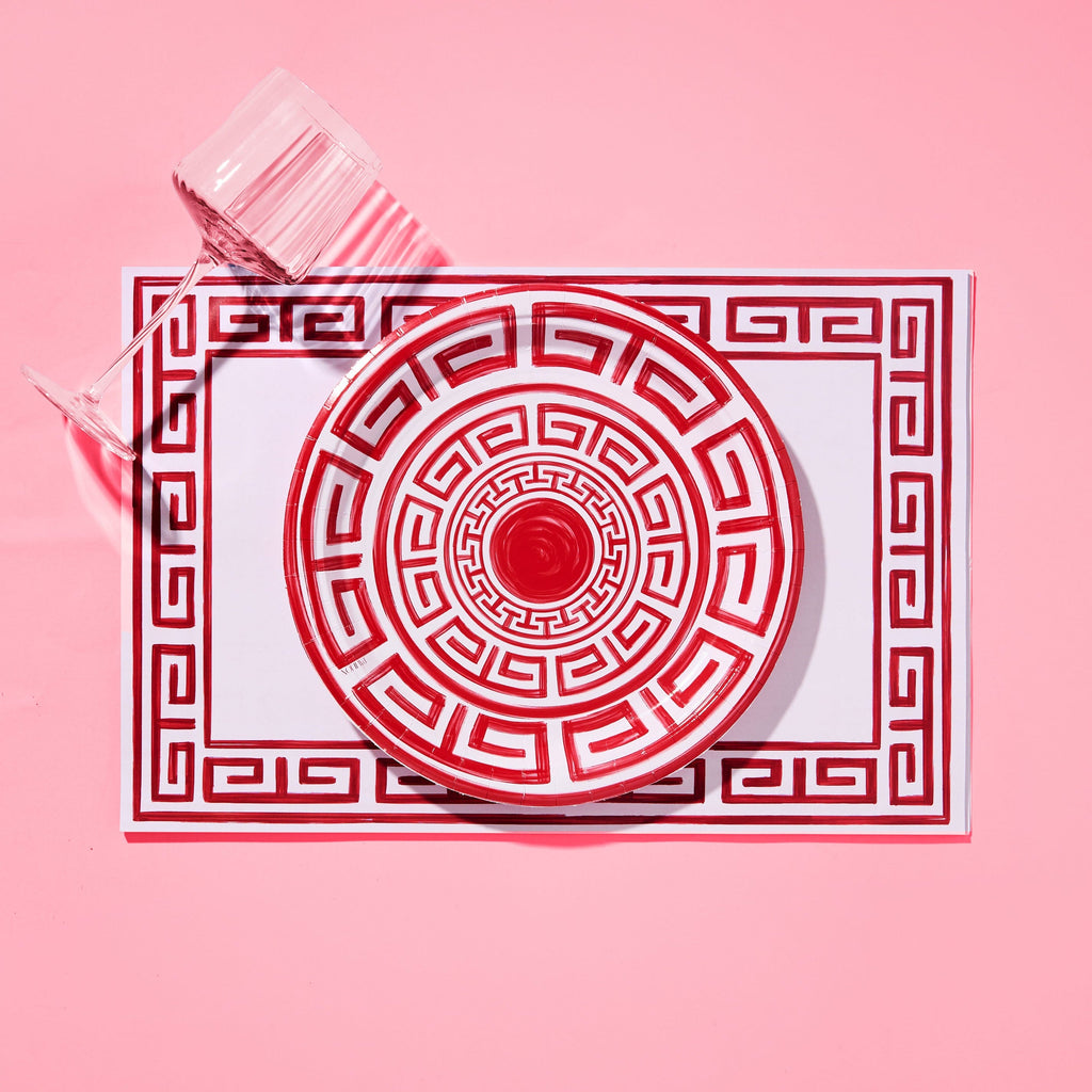 Pavilion Greek Key Paper Placemat Pad
