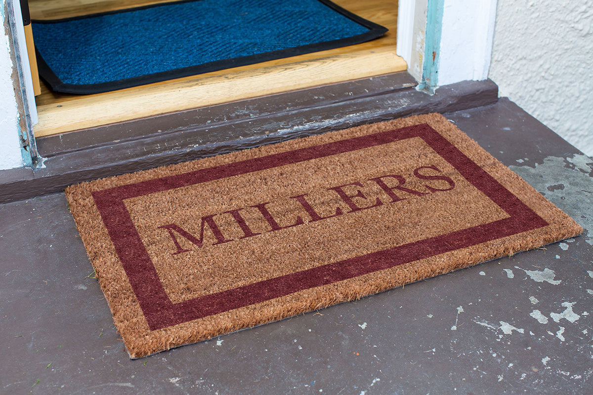 Single Border Personalized Doormats
