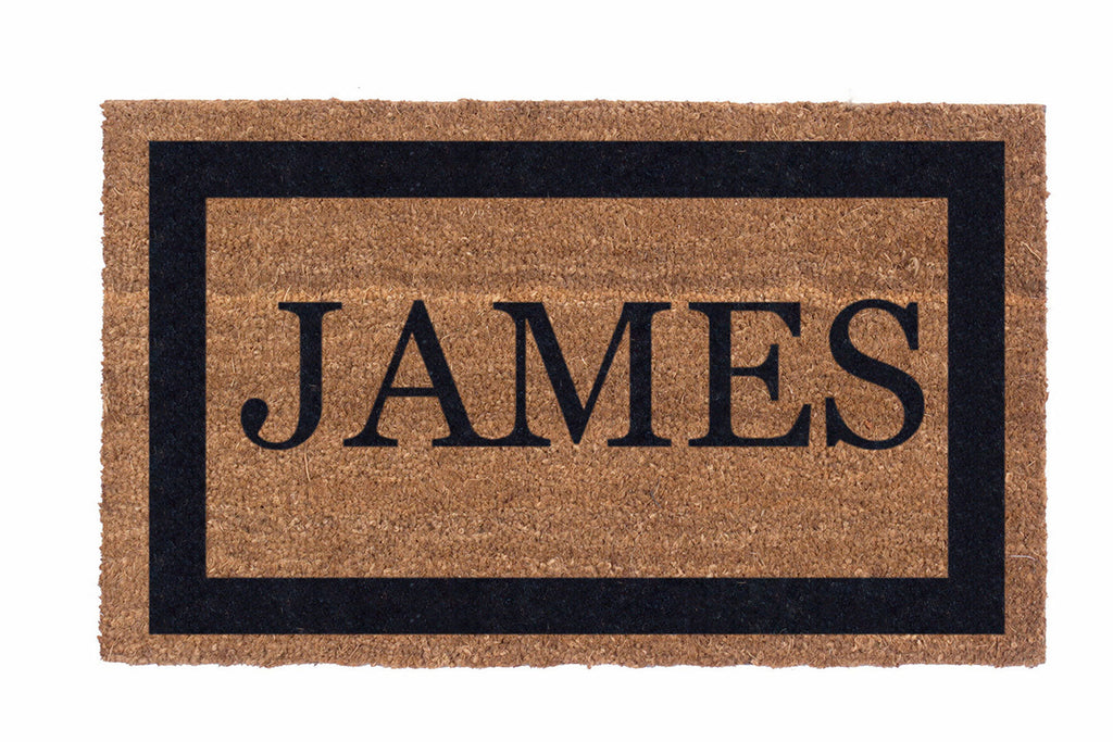Single Border Personalized Doormats
