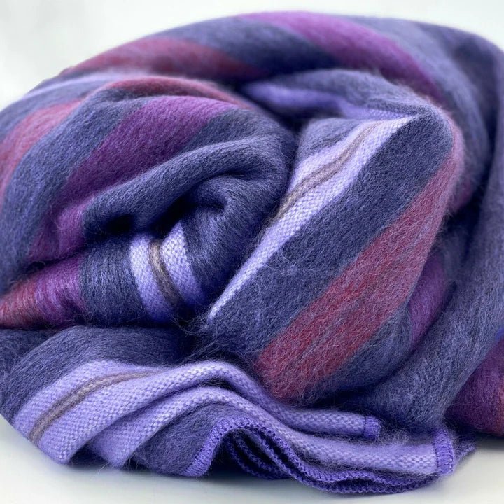 Alpaca Bed Blanket - Striped