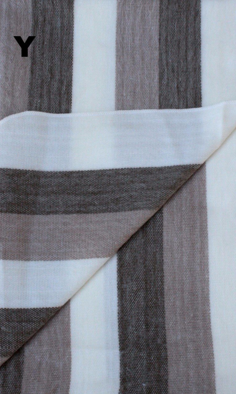 Alpaca Bed Blanket - Striped