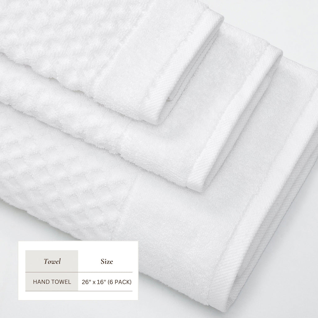 Cotton Diamond Waffle Weave Bath Towel Set - Grayson Collection