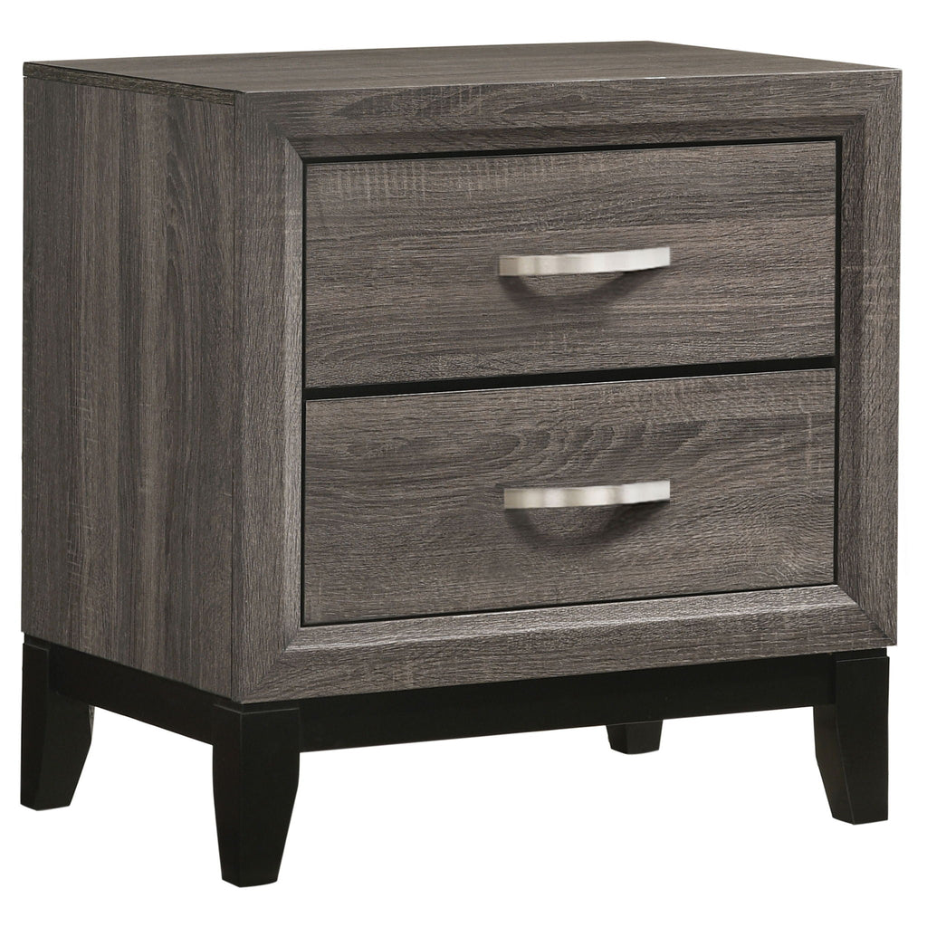 Watson Four-piece Full Bedroom Set Grey Oak
