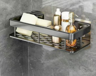 Anti-Rust Metal Steel Shower Rack-Large Capacity,Bathroom Organizing Shelves, Convenient Storage And Home Decoration