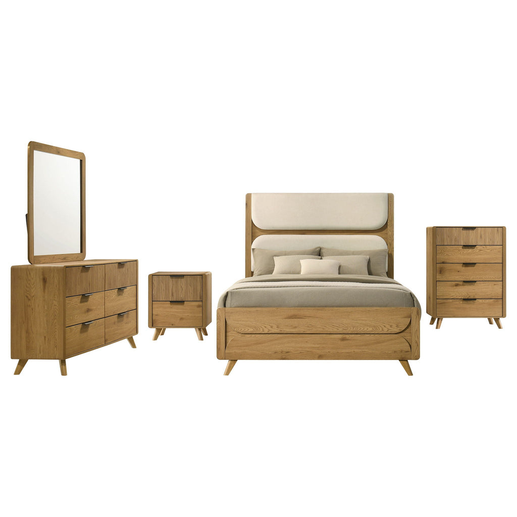 Bennett 5-piece Queen Bedroom Set Light Oak