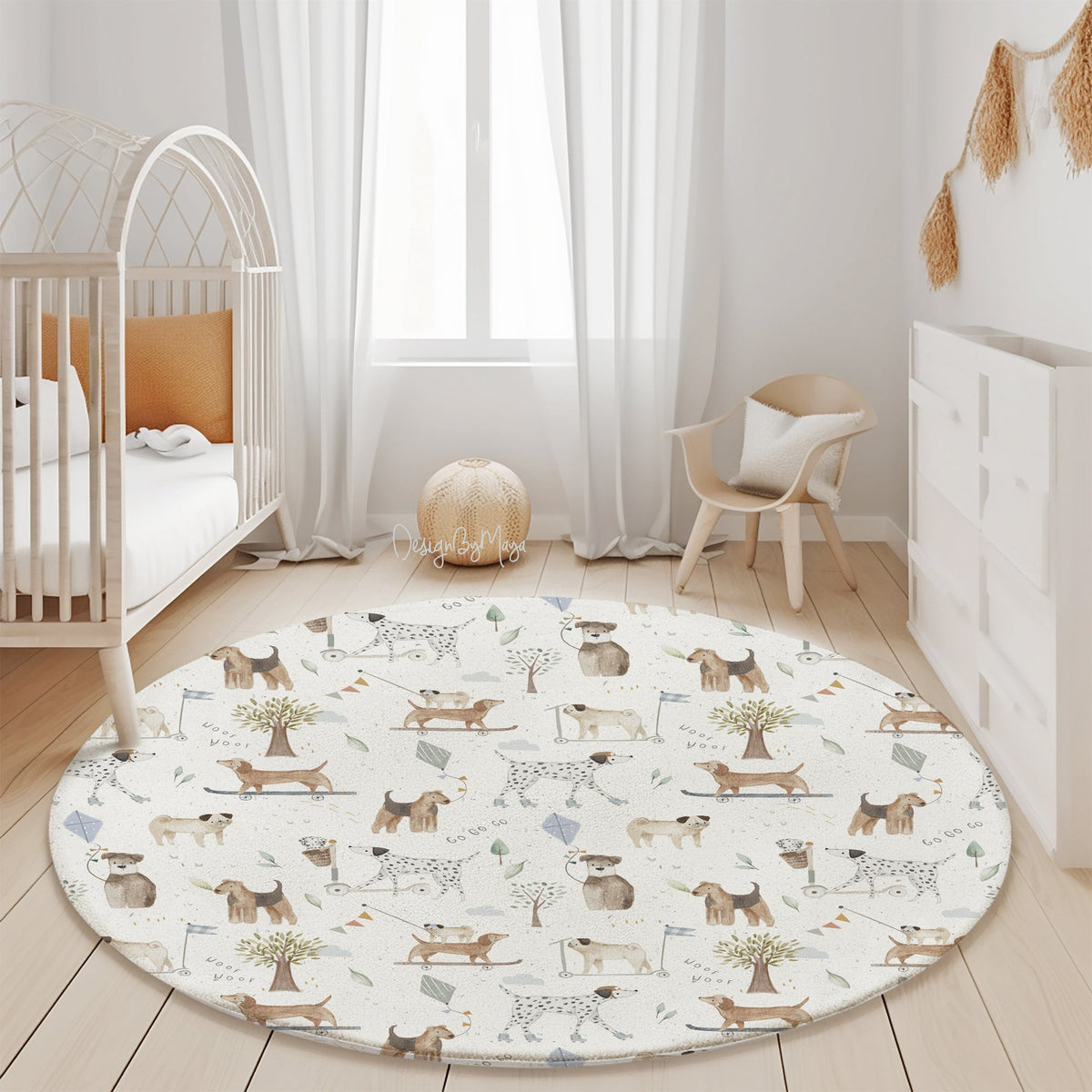 Woodland Be Wild Kids Room - Play Rug - Area Rug