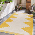 Djugun Metallic-Gold Indoor & Outdoor Rug