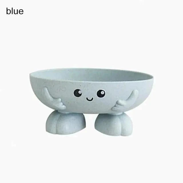 Eco-friendly 1Pcs Soap Box Non-slip Soap Dish Bathroom Supplies Soap Holder Cartoon Shape Soap Holder Cute Soap Dish for Kids Children Creative Lovely Bar Soap Tray Counter for Shower Bathroom Kitchen Countertop