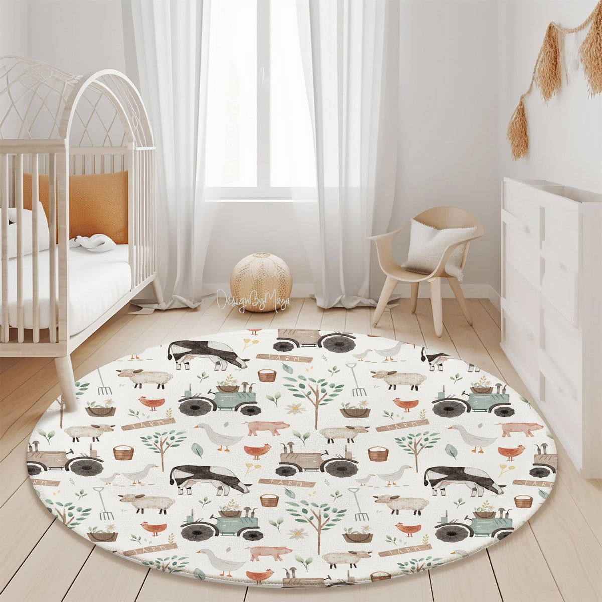 Woodland Be Wild Kids Room - Play Rug - Area Rug