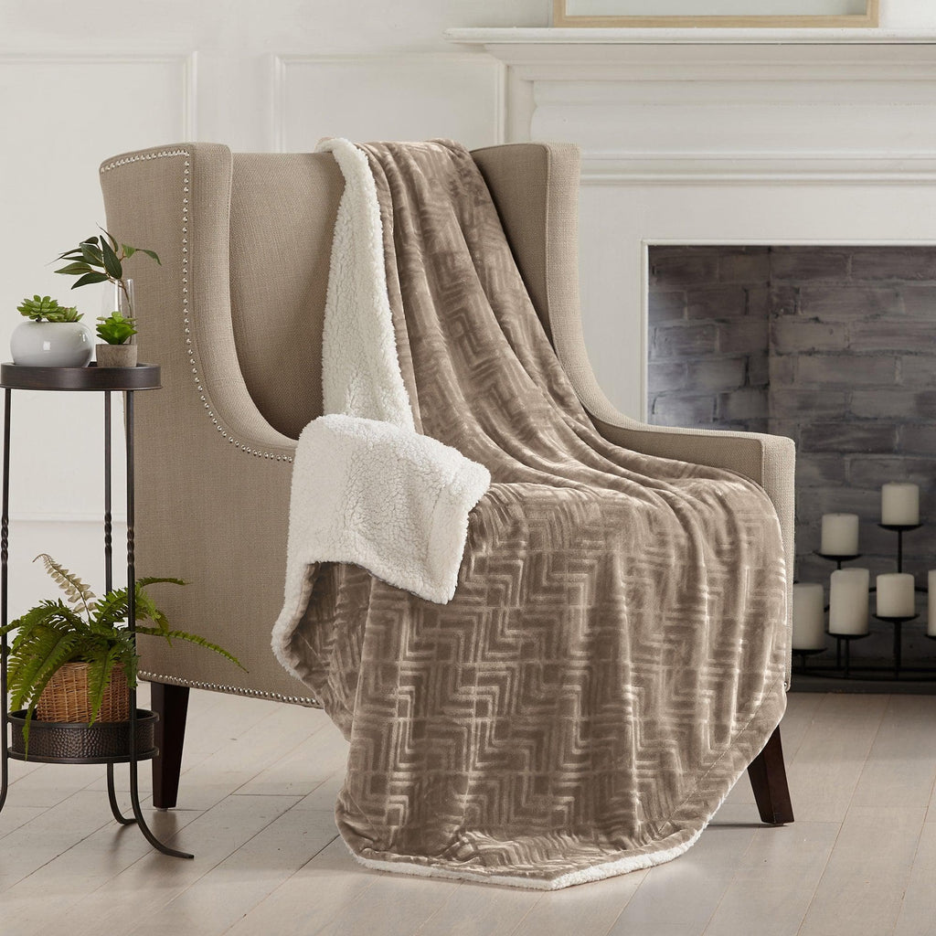 Velvet Plush Sherpa Luxury Bed Blanket - Cielo Collection
