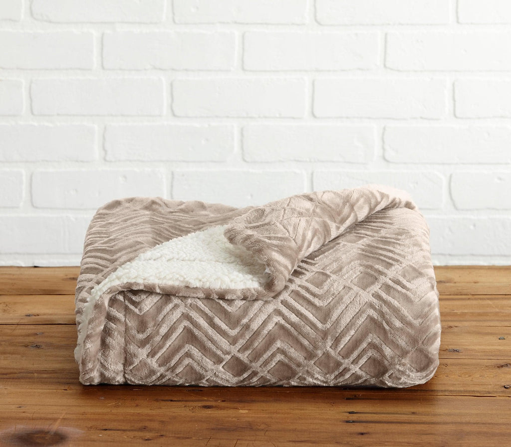 Velvet Plush Sherpa Luxury Bed Blanket - Cielo Collection