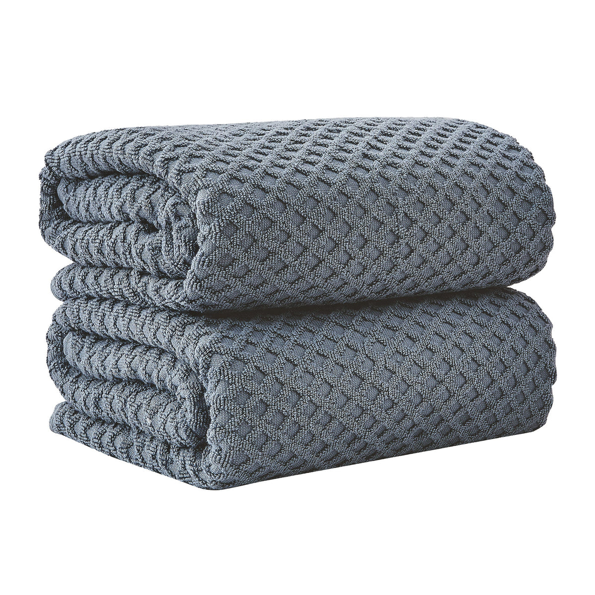 Cotton Diamond Waffle Weave Bath Towel Set - Grayson Collection