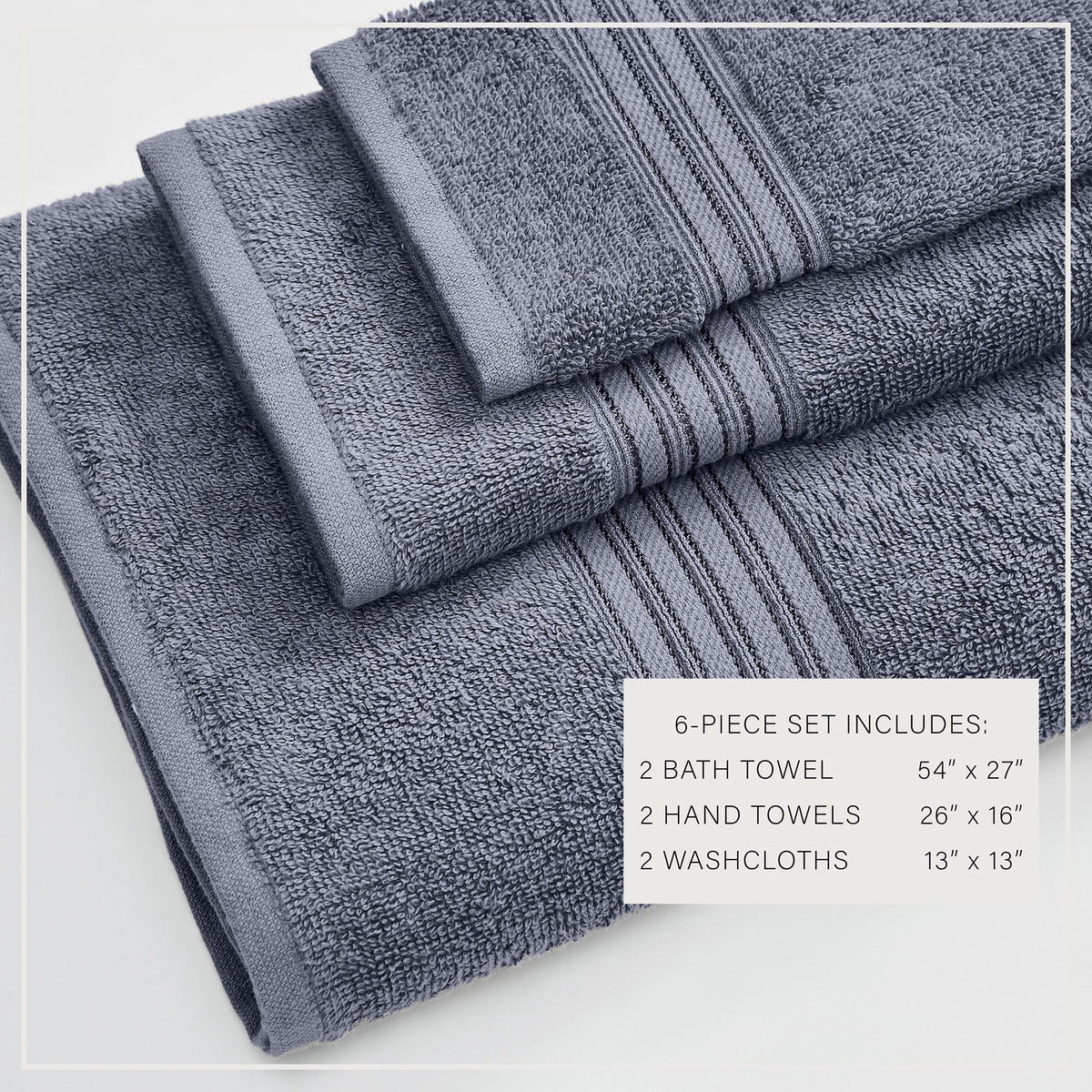 Cotton Terry Bath Towel Set - Cooper Collection