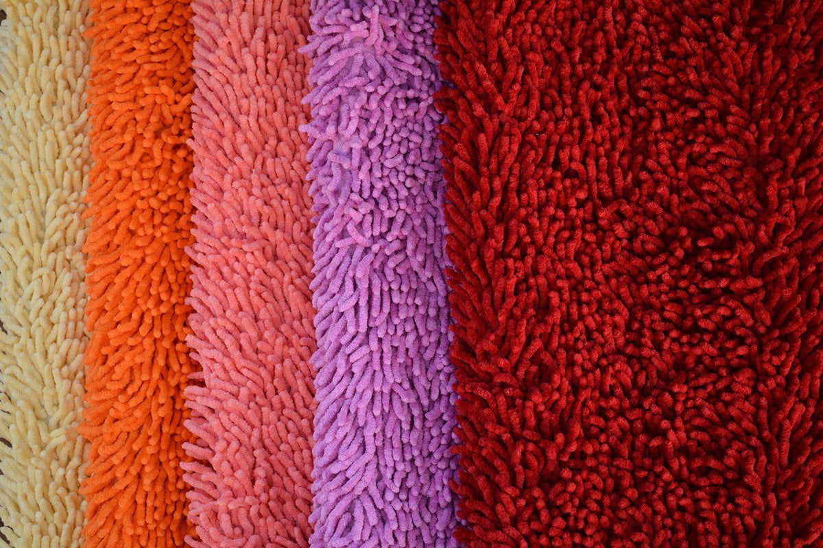 Tache Cotton Chenille Hot Pink Shag Area / Bathroom Rug (MATP)