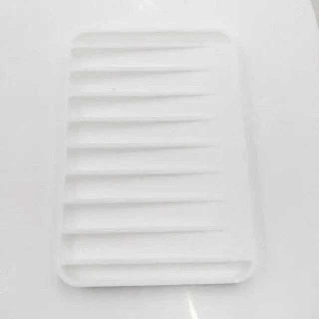 Silicone Soap Holder Flexible Soap Dish Plate Holder Tray Soapbox Container Storage For Bathroom Kitchen Soap Dish for Shower Waterfall Soap Holder Soap Tray Soap Saver Drainer Flexible Silicone for Shower Bathroom Kitchen Counter Top Keep Soap Bars Dry