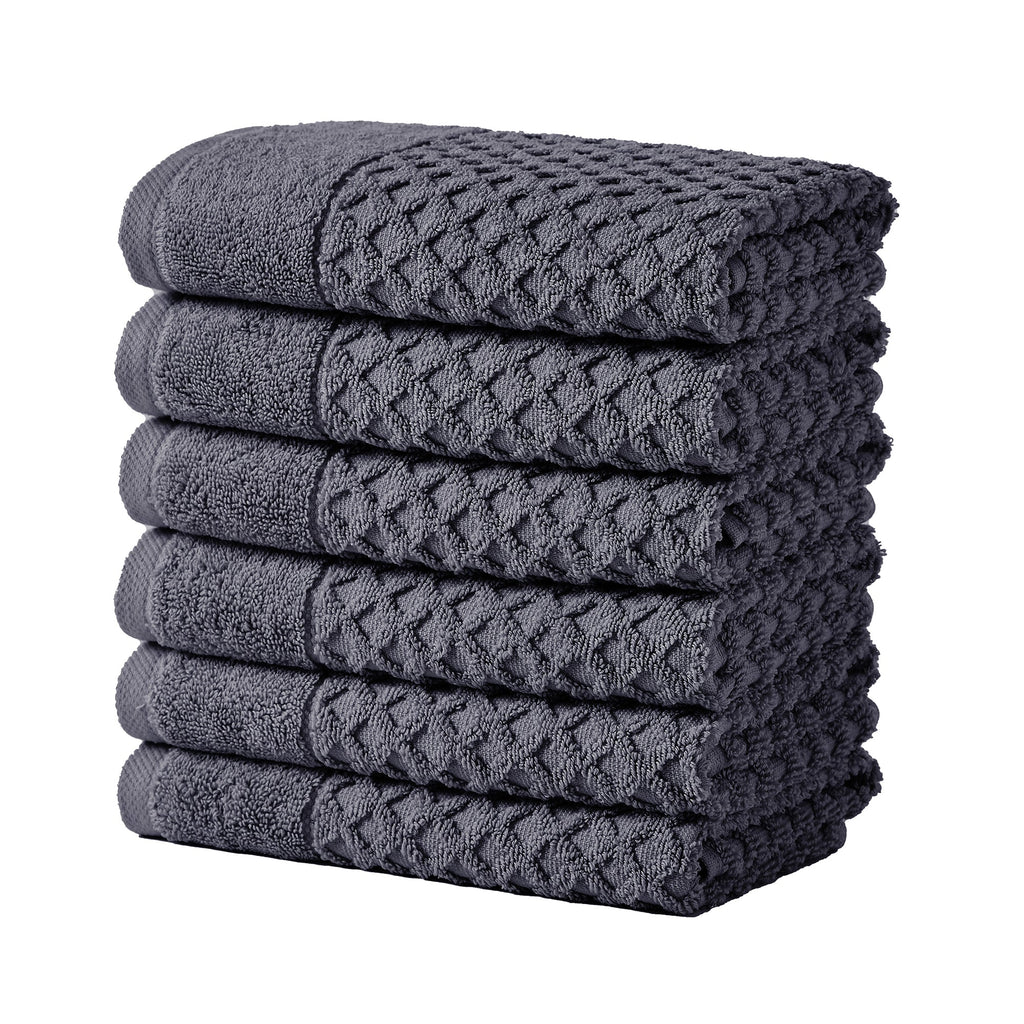 Cotton Diamond Waffle Weave Bath Towel Set - Grayson Collection